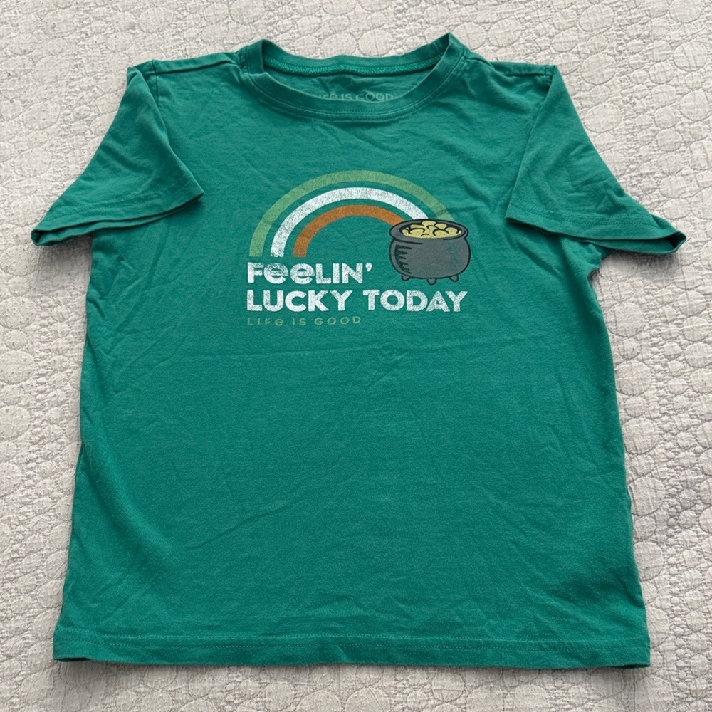 Life Is Good Kids' Lucky Rainbow Tee